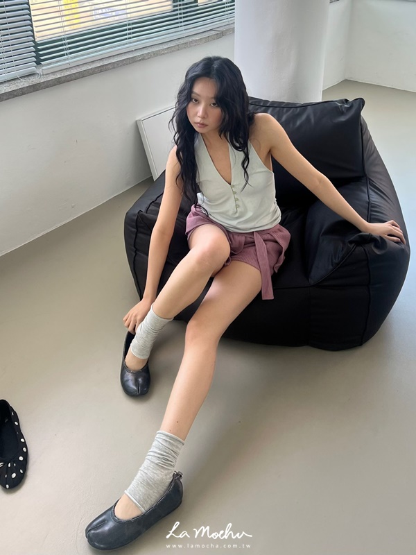 同色扣掛脖馬卡龍背心(闆娘清單)